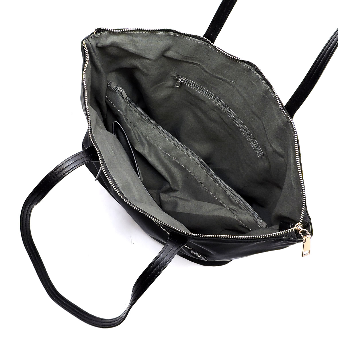 Nylon Front Zipper Tote Bag NP2593